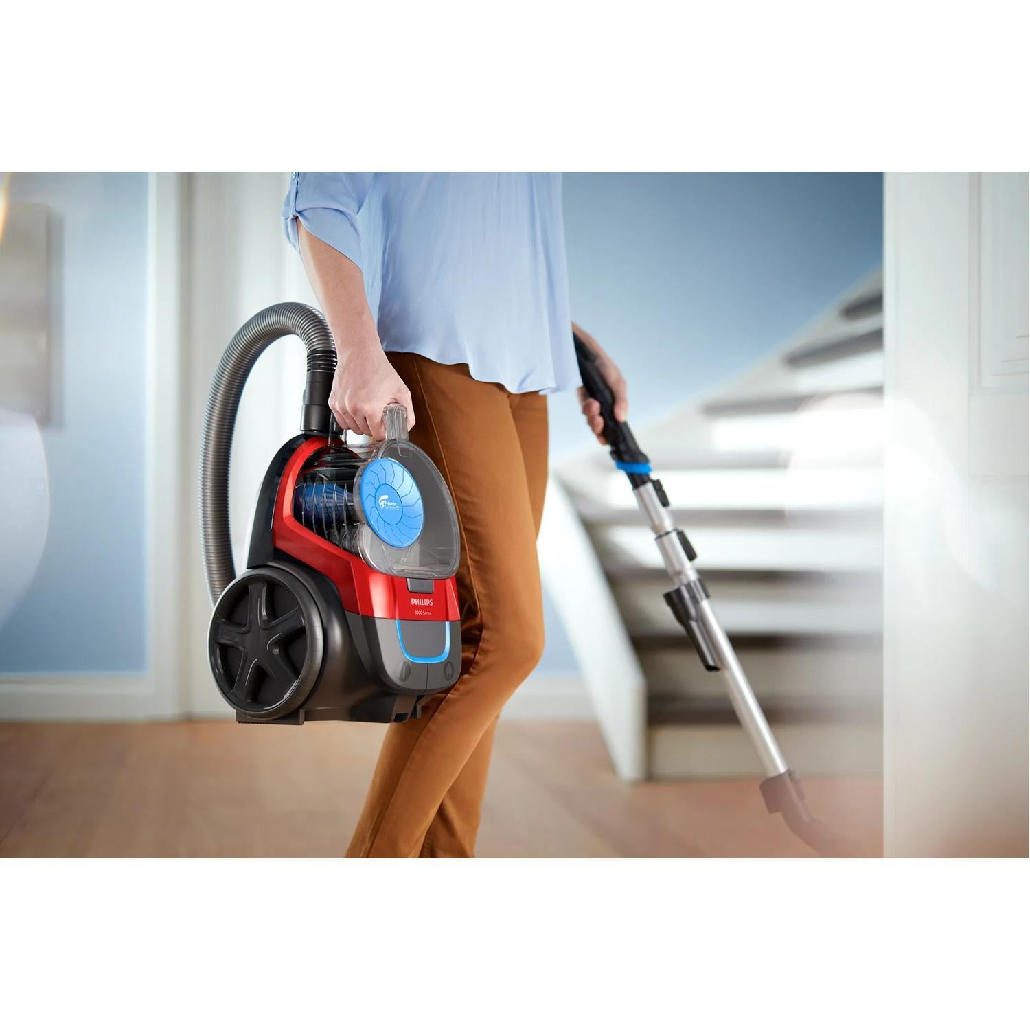 Vacuum Cleaner PHILIPS FC9330/09 Canister/Bagless 900 Watts Capacity 1.5 l Noise 76 dB Black / Red Weight 4.5 kg FC9330/09
