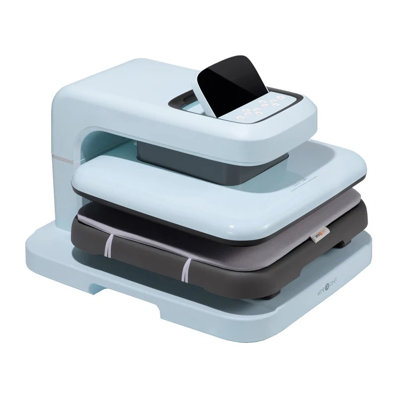 HTVRONT Auto 2 Digit Heat Transfer Press (Light Blue) - Image 3