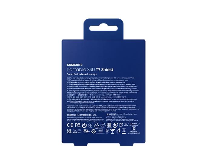 External SSD SAMSUNG T7 1TB USB 3.2 Write speed 1000 MBytes/sec Read speed 1050 MBytes/sec MU-PE1T0R/EU