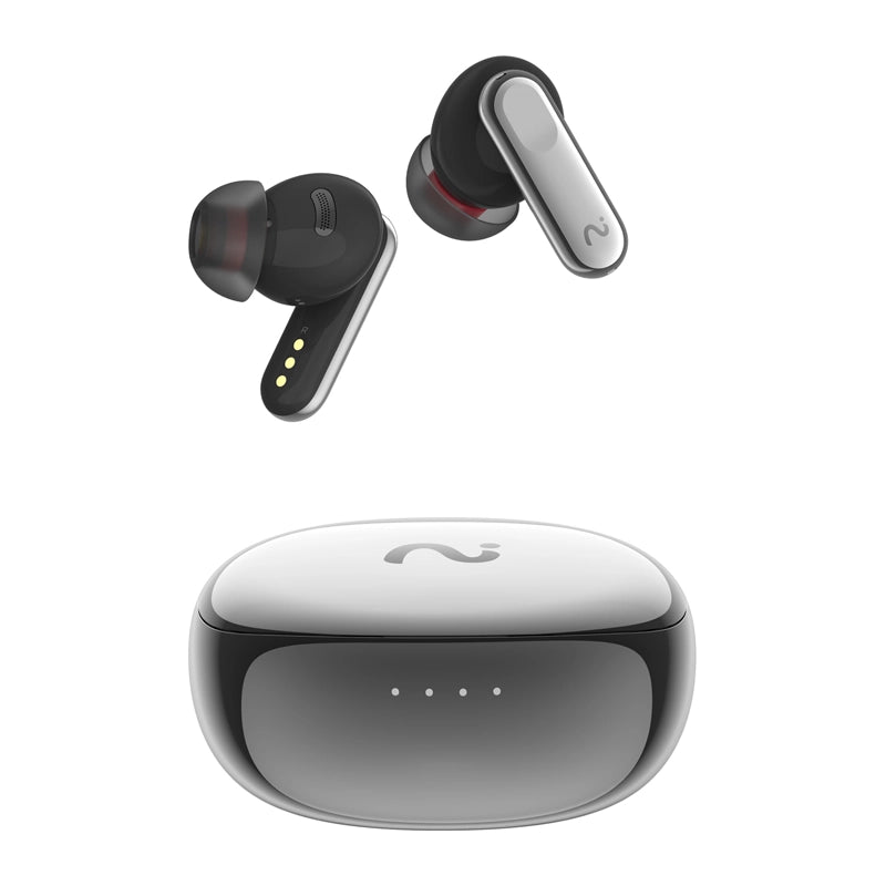 VIAIM Nano+ AI Earbuds with Voice Recorder (Silver) - Image 1
