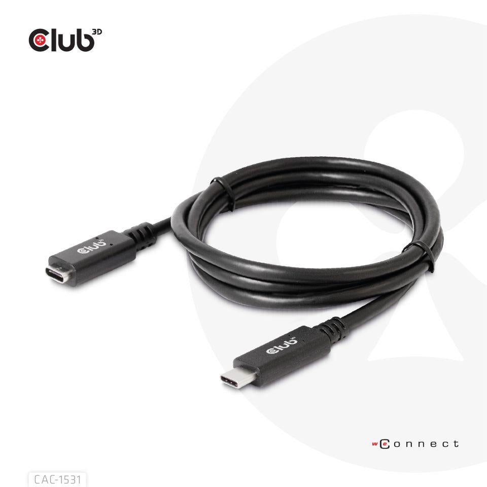 CABLE USB-C TO USB-C 1M/M/F CAC-1531 CLUB3D