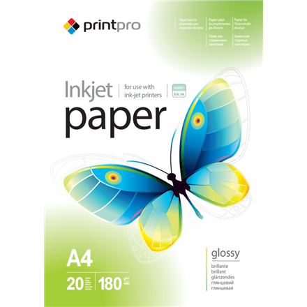 ColorWay PrintPro Photo Paper, 20 sheets | High Glossy | 180 g/m² | A4