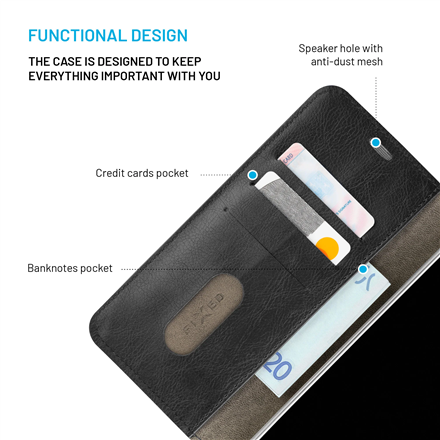 Fixed Opus | Book Case | Xiaomi | Redmi Note 15 Pro 4G | Synthetic leather | Black