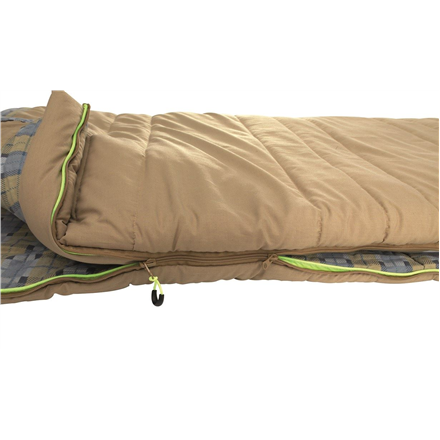 Outwell | with loose Pillow | Sleeping bag | Commodore | 225 x 85 cm | 9/5/-8 °C | 2 way open - auto lock, L-shape