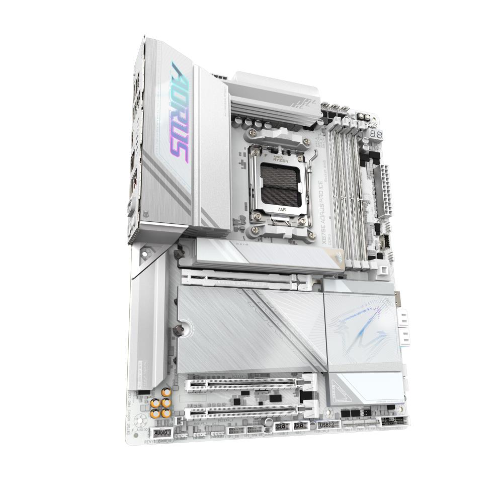Mainboard GIGABYTE AMD X870E SAM5 ATX Memory DDR5 Memory slots 4 X870EAORUSPROICE1.1