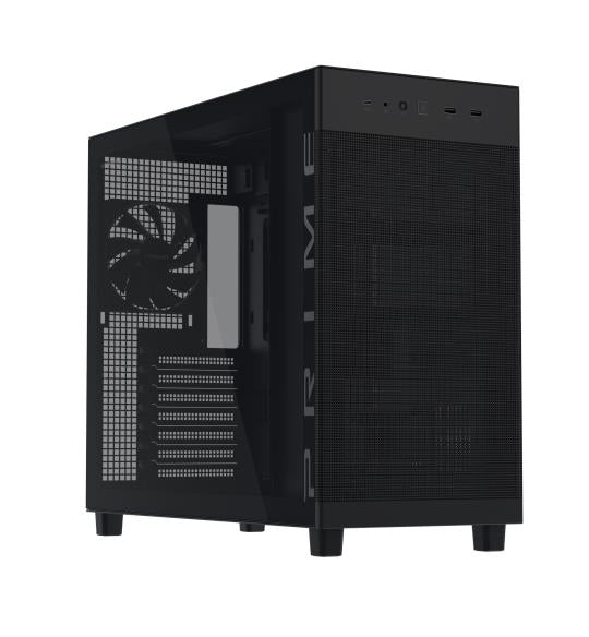 Case ASUS ATX/micro ATX/Mini-ITX Black/Transparent Midi Tower PC PRIME AP303 TG BLACK 90DC00V0-B39010