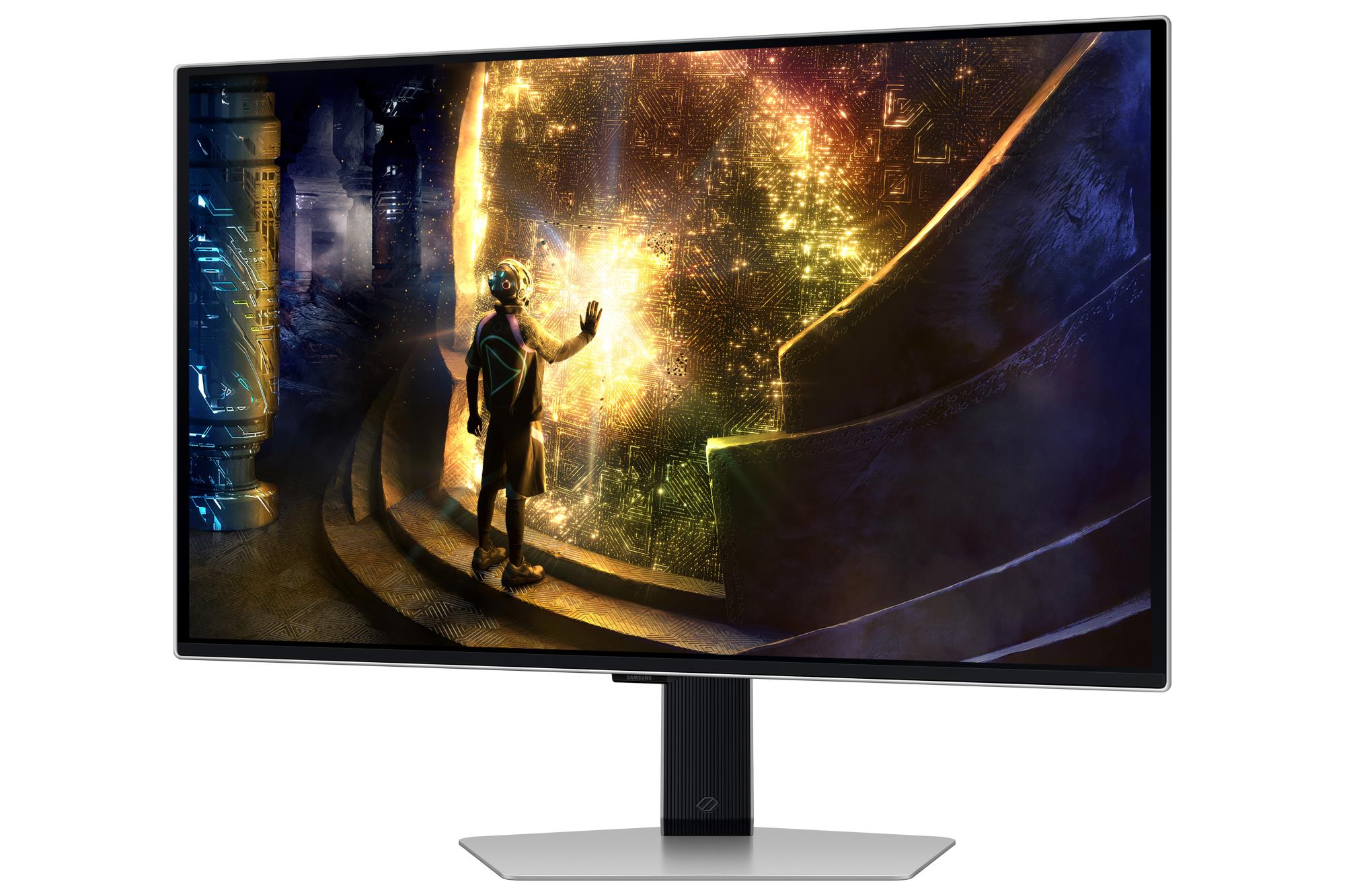 Monitor SAMSUNG LS27DG610SUXEN 27" Gaming Panel OLED 2560x1440 16:9 240Hz Matte 0.03 ms Swivel Pivot Height adjustable Tilt Colour Silver LS27DG610SUXEN