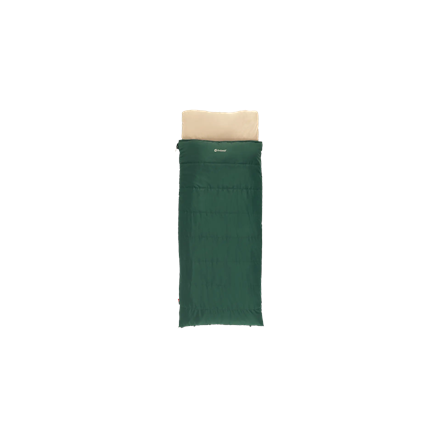 Outwell Contour Prime Green | Sleeping Bag | 220 x 85 cm | -13 to 16 °C | Right Zipper