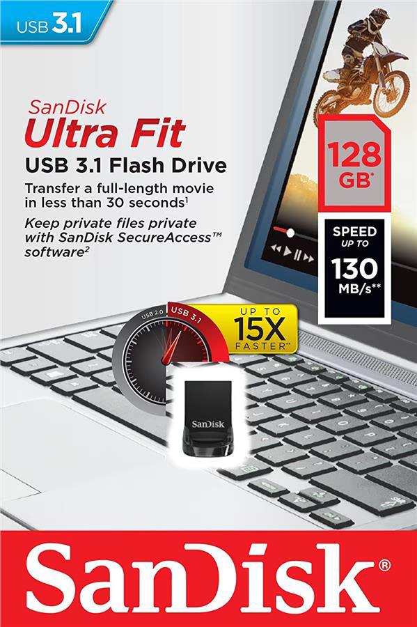 MEMORY DRIVE FLASH USB3.1/128GB SDCZ430-128G-G46 SANDISK