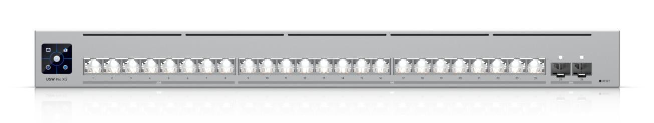 Switch UBIQUITI Switch type Managed Switch layer L2/L3 Rack mounting Yes Stackable Yes Form factor 1U 24xRJ-45 ports RJ-45 Ports Type 10G Ethernet (100/1000/10000) 8x2.5G Ethernet (copper) ports quantity 16x10G Ethernet (copper) ports quantity 2xSFP28