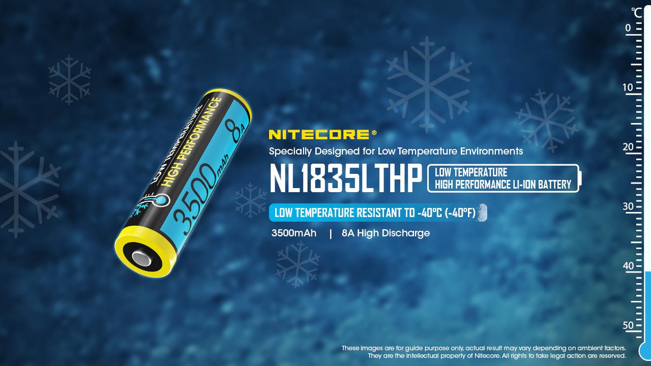 BATTERY RECH. NL1835/3500MAH NL1835LTHP NITECORE