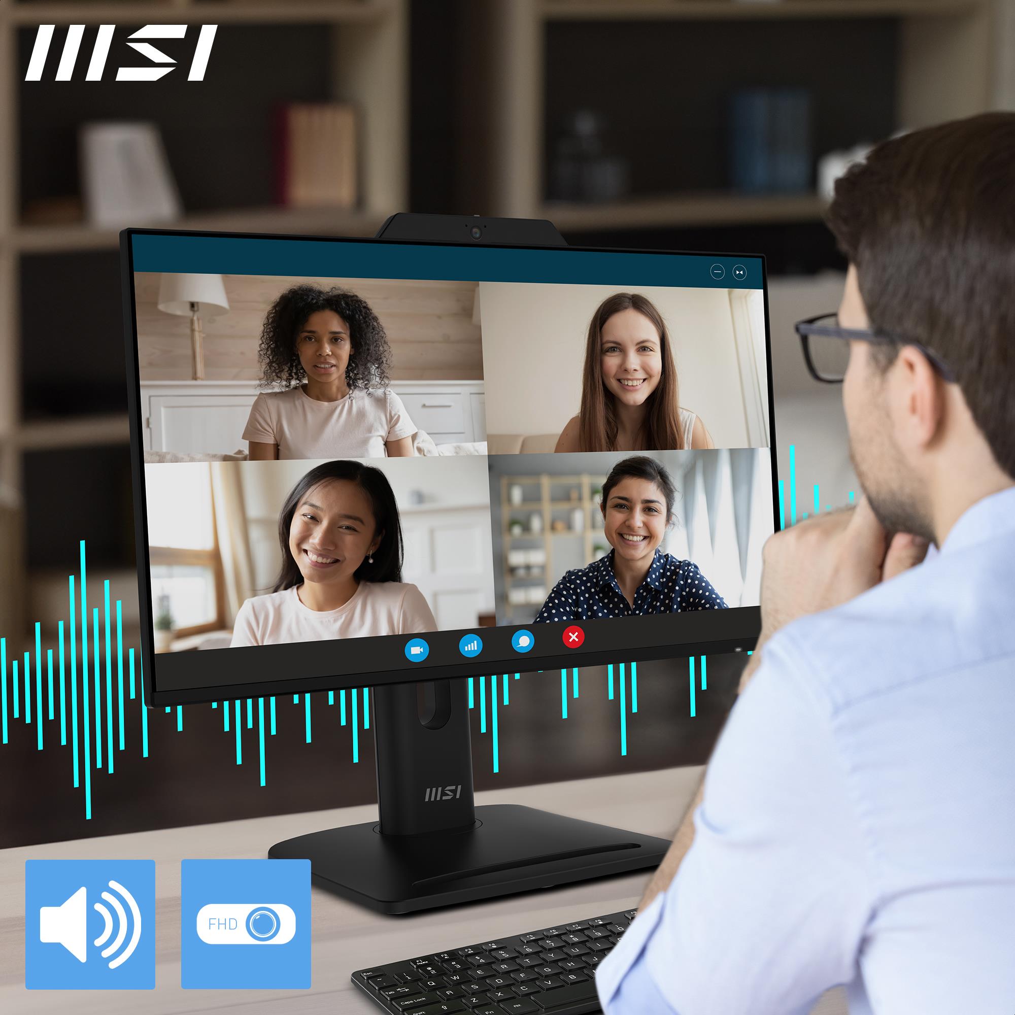LCD Monitor MSI PRO MP242PMG 23.8" Business Panel IPS 1920x1080 16:9 120 Hz 1 ms Speakers PROMP242PMG