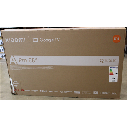 SALE OUT. Xiaomi QLED TV A Pro 2026 55'' | Xiaomi QLED TV A Pro 2026 | 55 | Smart TV | Google TV | 4K UHD | DAMAGED PACK