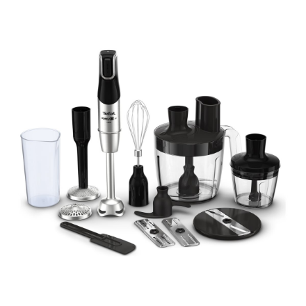 TEFAL | Blender | Infinity Force Pro 5in1 HB95LD38 | Hand Blender | 1200 W | Number of speeds Variable | Black/Stainless