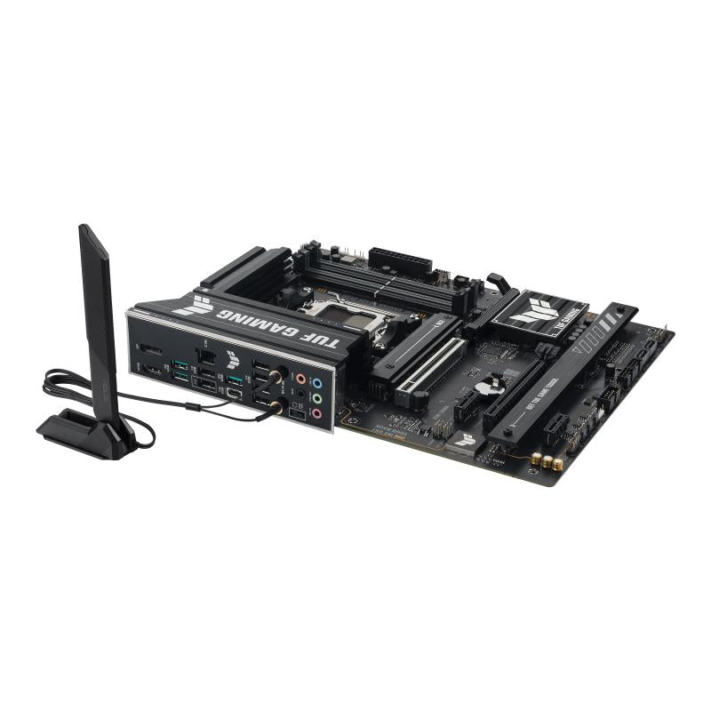 Mainboard ASUS AMD B650 SAM5 ATX Memory DDR5 Memory slots 4 1xPCI-Express 4.0 1x 1xPCI-Express 4.0 16x 1xPCI-Express 5.0 16x 3xM.2 1xHDMI 1xDisplayPort 6xUSB 2.0 3xUSB 3.2 1xUSB-C 1xRJ45 3xAudio port TUFGAMINGB650EPLUSWIFI