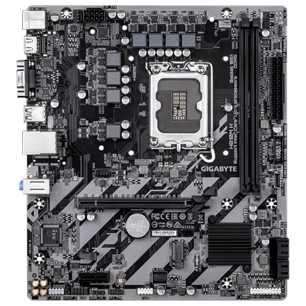 Gigabyte H810M H | Processor family Intel | Processor socket LGA1851 | DDR5 | Supported hard disk drive interfaces SATA,
