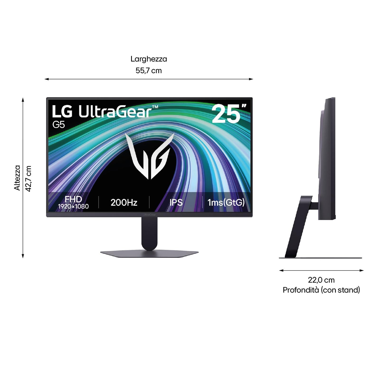 LCD Monitor LG 24.4 " 1920 x 1080 pixels Full HD Native aspect ratio 16:9 LCD Flat 25G523B-B