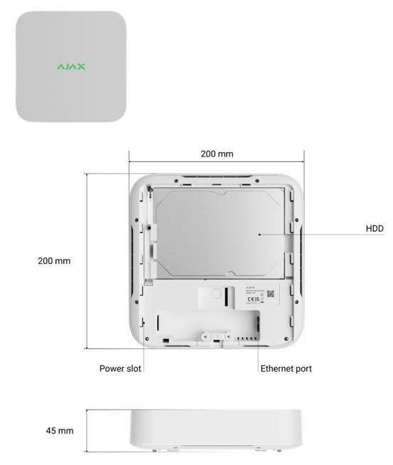 NET VIDEO RECORDER 8CH/WHITE 70936 AJAX