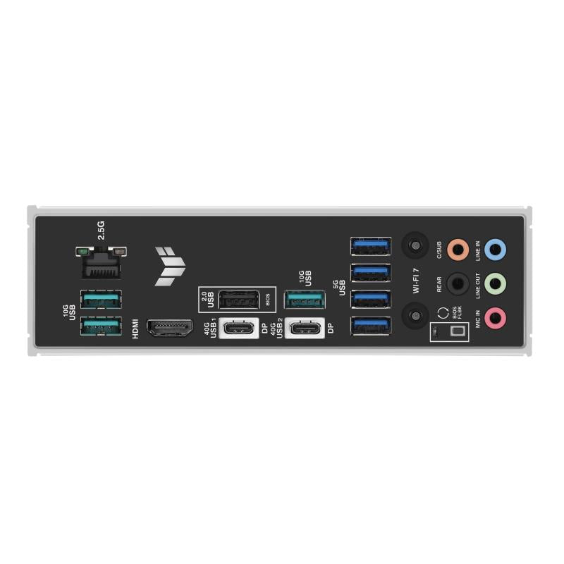 Mainboard ASUS AMD X870 SAM5 ATX Memory DDR5 Memory slots 4 2xPCI-Express 4.0 16x 1xPCI-Express 5.0 16x 4xM.2 1xHDMI 1xUSB 2.0 7xUSB 3.2 2xUSB-C 1xRJ45 5xAudio port TUFGAMINGX870-PLUSWIFI