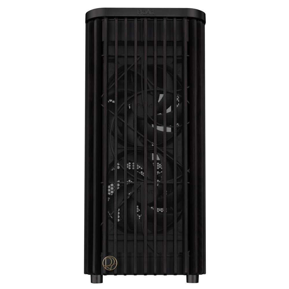 Case ASUS ProArt PA401 Wood Edition - Metal Panel MidiTower Not included ATX Colour Black PROARTPA401WOODMETPWM