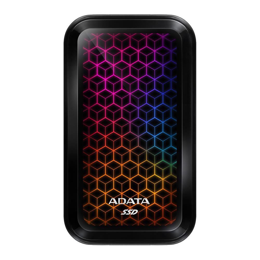 External SSD ADATA SE770G 2TB USB-C USB 3.2 Write speed 800 MBytes/sec Read speed 1000 MBytes/sec ASE770G-2TU32G2-CBK