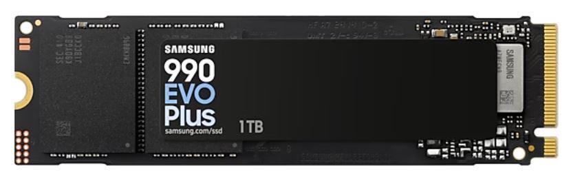 SSD SAMSUNG 990 EVO Plus 1TB M.2 PCIe Gen5 NVMe TLC Write speed 6300 MBytes/sec Read speed 7150 MBytes/sec 2.38mm TBW 1200 TB MZ-V9S1T0BW