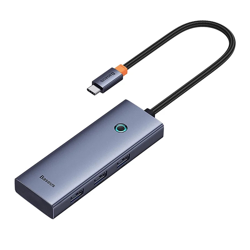 5-in-1 Hub Baseus UltraJoy Series USB-C to HDMI4K@30Hz+3xUSB 3.0+1xPD (grey) - Image 3