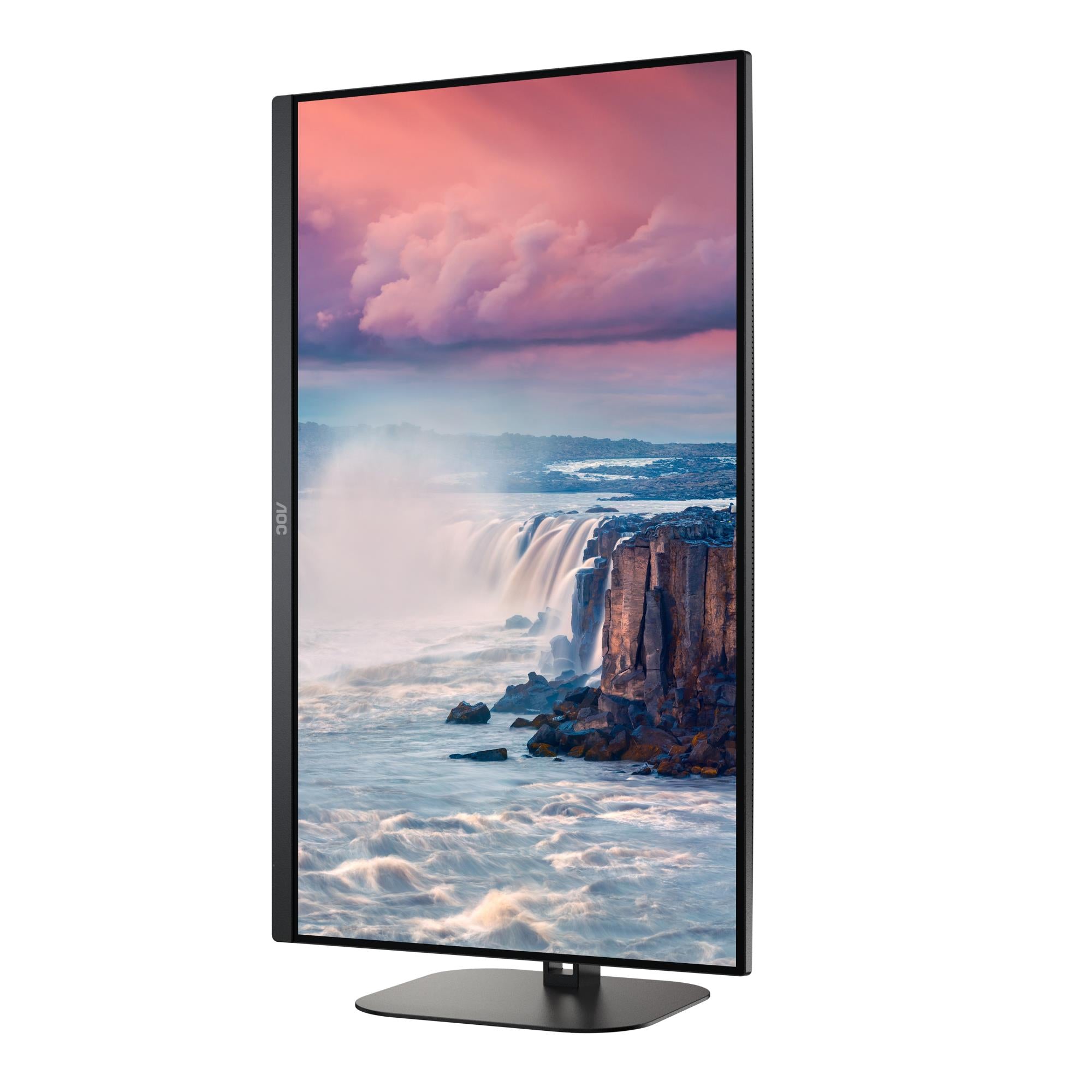 LCD Monitor AOC 27" Panel VA 2560x1440 16:9 75 Hz Matte 4 ms Speakers Swivel Pivot Height adjustable Tilt Colour Black Q27V5N/BK