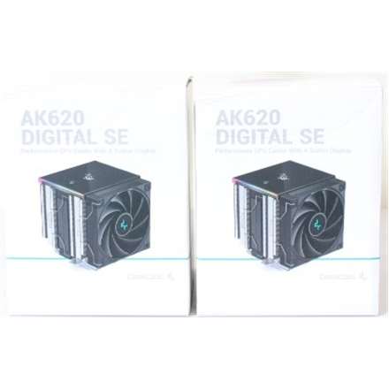 SALE OUT. Deepcool AK620 DIGITAL SE CPU Air Cooler | Deepcool CPU Air Cooler | AK620 Digital SE | Black | DAMAGED PACKAG