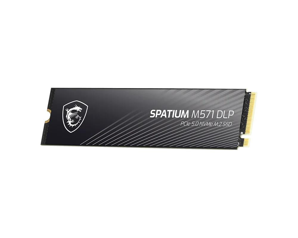 SSD MSI 1400xTBW rating MTBF 1500000 h Read speed 14500 MB/s Write speed 11000 MB/s NVMe Yes PCI Express 5.0 M.2 2000 GB SPATIUM M571 DLP PCIe 5.0 NVMe M.2 S78-440Q1K0-P83