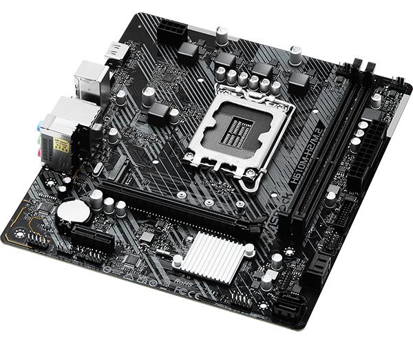 Mainboard ASROCK Intel H610 LGA1700 Micro-ATX Memory DDR4 Memory slots 2 1xPCI-Express 3.0 1x 1xPCI-Express 4.0 16x 1xM.2 2xHDMI 4xUSB 2.0 2xUSB 3.2 1xPS/2 1xRJ45 3xAudio port H610M-H2/M.2