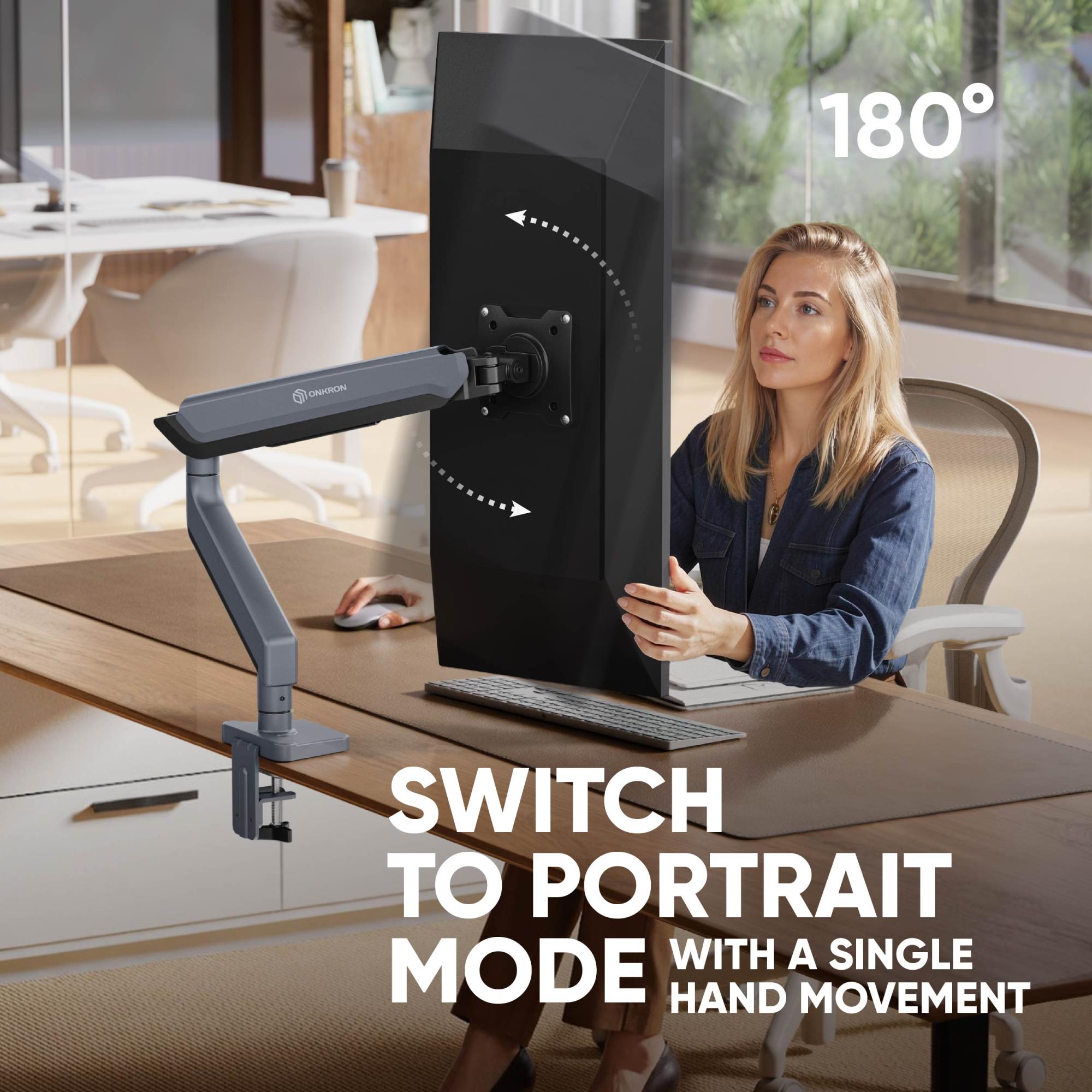 MONITOR ACC DESK MOUNT/17-45" GRAPHITE G95-G ONKRON