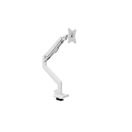 Arozzi Desk Mount | Neo Single - Gas Spring Monitor Arm AZ-ALZARE-NEO-WT | Tilt, Swivel, Rotation | Maximum weight (capa
