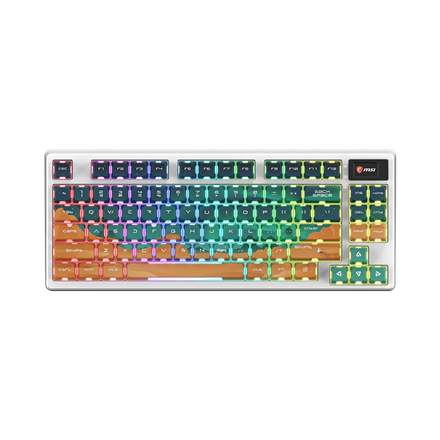 MSI FORGE GK600 TKL WIRELESS MARS | Gaming Keyboard | Wireless | US | Bluetooth | Wireless connection | Mechanical Linea