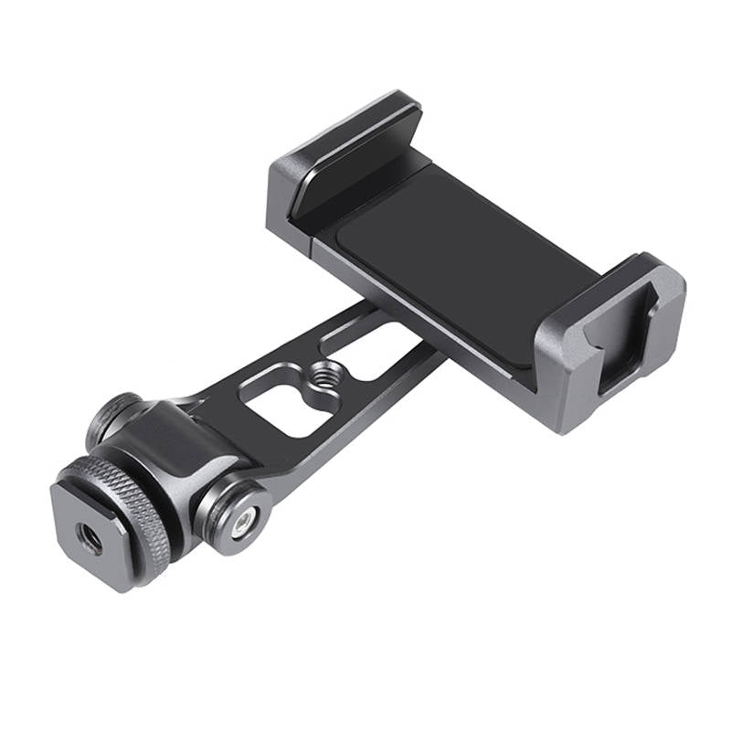 Swivel phone holder Puluz with universal 1/4 mount (black) - Image 2