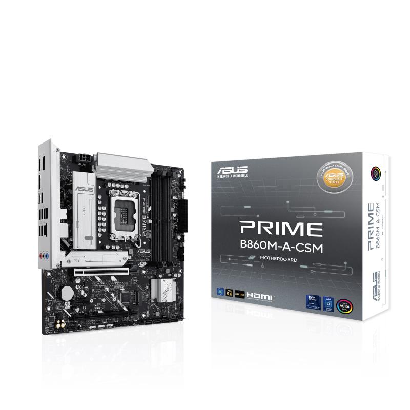 Mainboard ASUS Intel B860 Express LGA1851 Micro-ATX Memory DDR5 Memory slots 4 PRIMEB860M-A-CSM