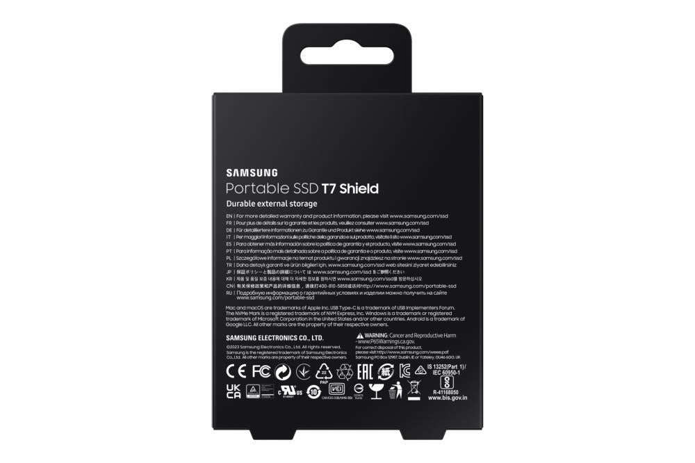 External SSD SAMSUNG T7 4TB USB 3.2 Write speed 1000 MBytes/sec Read speed 1050 MBytes/sec MU-PE4T0S/EU