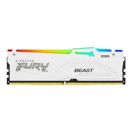Kingston KF560C30BWEA-16 16GB 6000MT/s DDR5 CL30 DIMM FURY Beast White RGB EXPO | Kingston