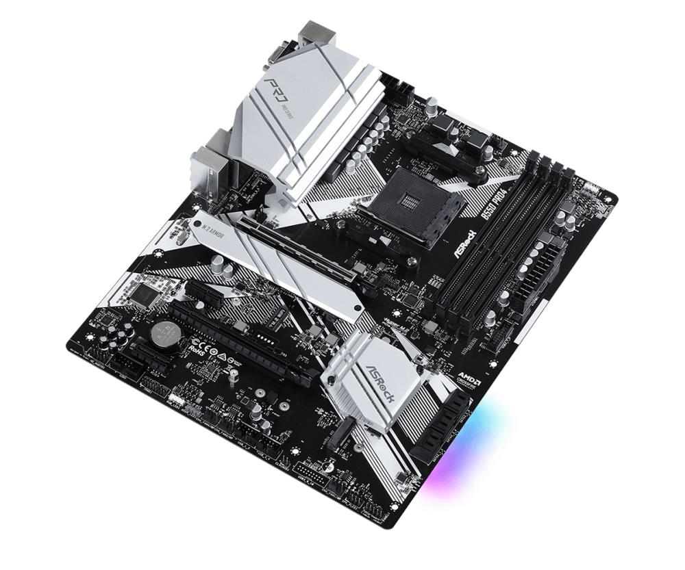 Mainboard ASROCK AMD B550 SAM4 ATX 2xPCI-Express 3.0 1x 1xPCI-Express 3.0 16x 2xM.2 1xPCI-Express 4.0 16x Memory DDR4 Memory slots 4 1x15pin D-sub 1xHDMI 1xUSB type C 5xUSB 3.2 1xPS/2 1xRJ45 3xAudio port B550PRO4