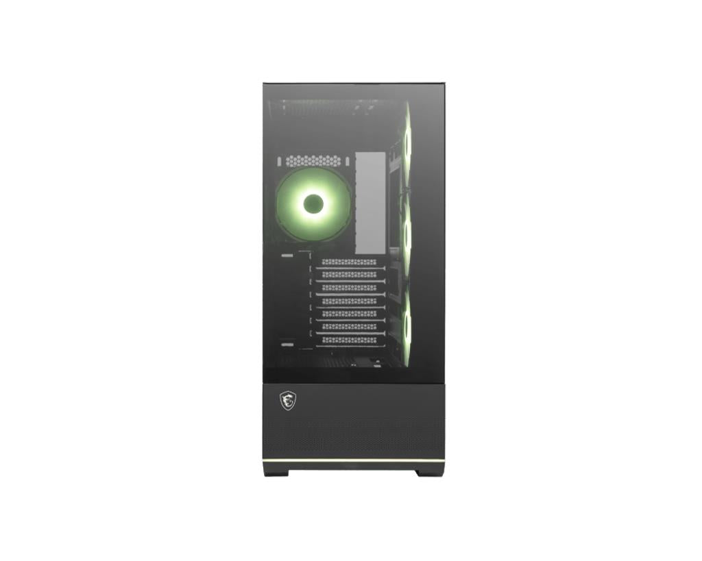 Case MSI MAG PANO 110R PZ MidiTower Case product features Transparent panel Not included Colour Black MAGPANO110RPZ