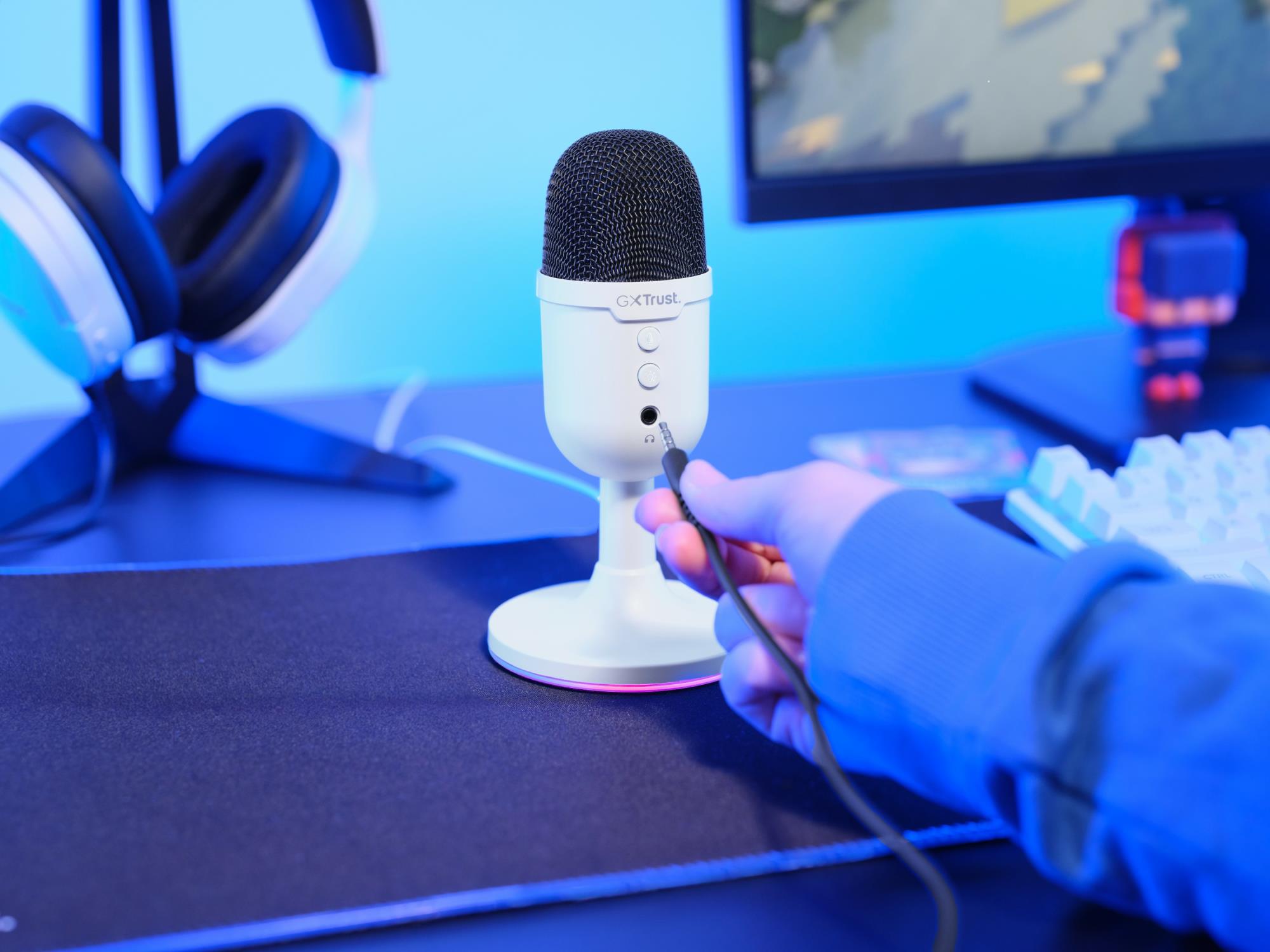 MICROPHONE GXT234W YUNIX USB/WHITE 25374 TRUST