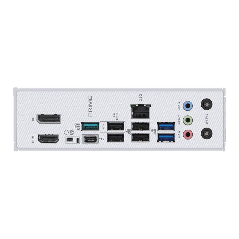 Mainboard ASUS Intel Z890 LGA1851 ATX Memory DDR5 Memory slots 4 3xPCI-Express 4.0 16x 1xPCI-Express 5.0 16x 4xM.2 1xHDMI 1xDisplayPort 1xAudio-In 1xAudio-Out 1xMicrophone 4xUSB 2.0 2xUSB 3.0 1xUSB 3.1 1xUSB-C w/Thunderbolt 1xRJ45 PRIMEZ890-PWIFI