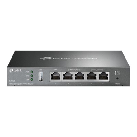 TP-LINK | SafeStream Multi-WAN VPN Router | TL-ER605 | 802.1q | 10/100/1000 Mbit/s | Ethernet LAN (RJ-45) ports 1 Fixed 