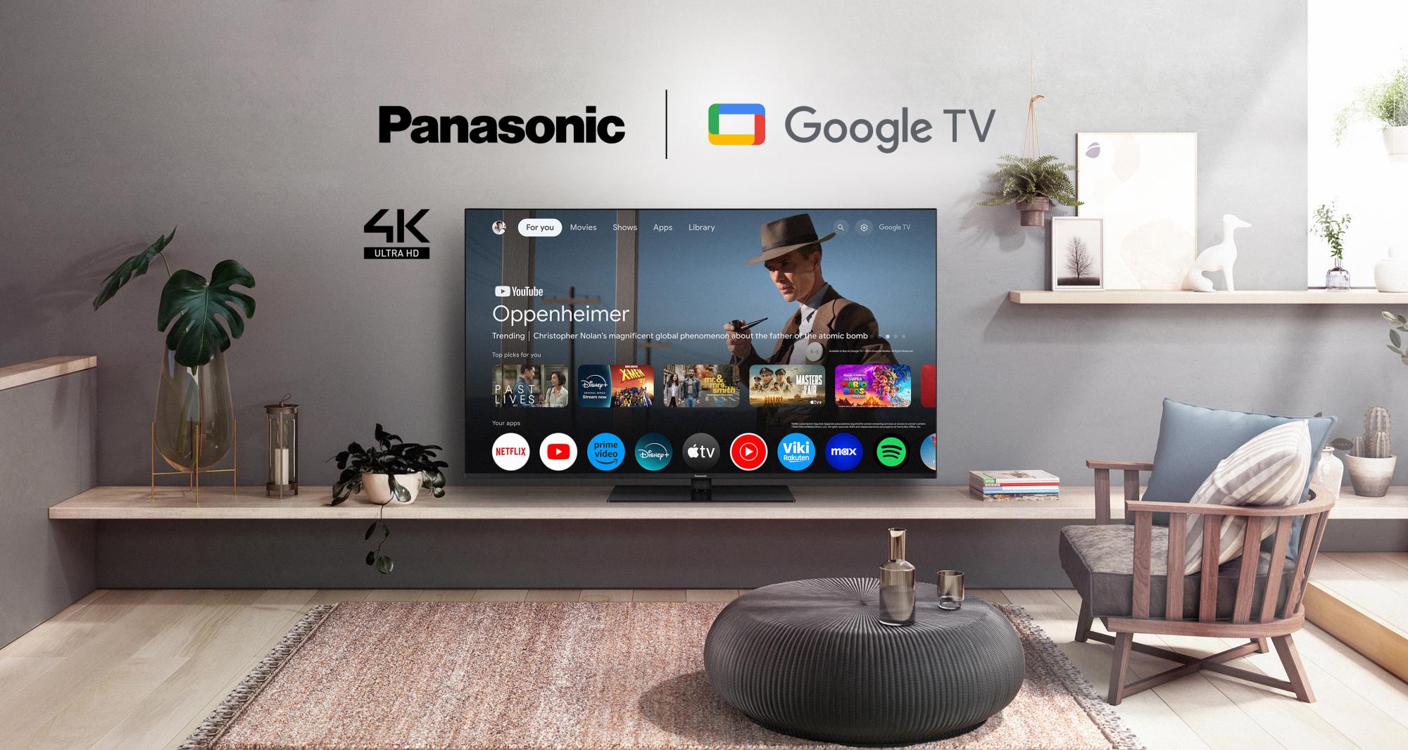 TV Set PANASONIC 55" 4K/Smart 3840x2160 Wireless LAN Bluetooth Google TV TN-55W70AEZ