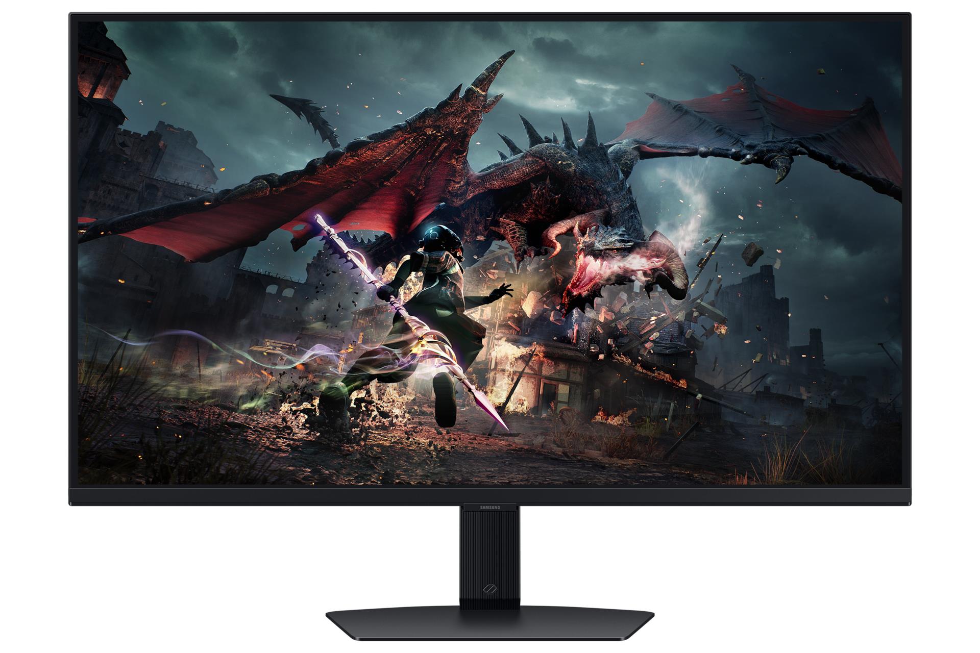 LCD Monitor SAMSUNG ODYSSEY G5 32" Gaming Panel IPS 2560x1440 16:9 180Hz 1 ms Colour Black LS32DG502EUXEN