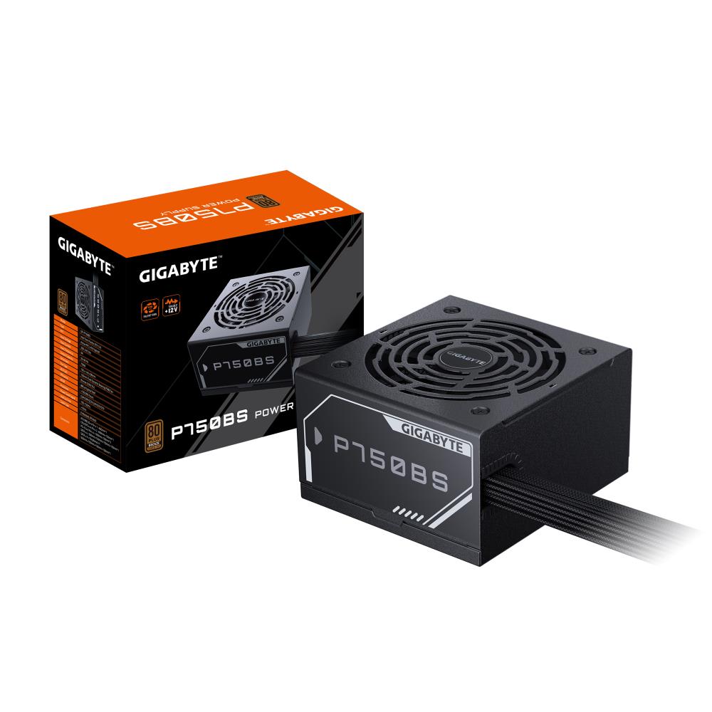 Power Supply GIGABYTE GP-P750BS 750 Watts Efficiency 80 PLUS BRONZE PFC Active MTBF 100000 hours GP-P750BS