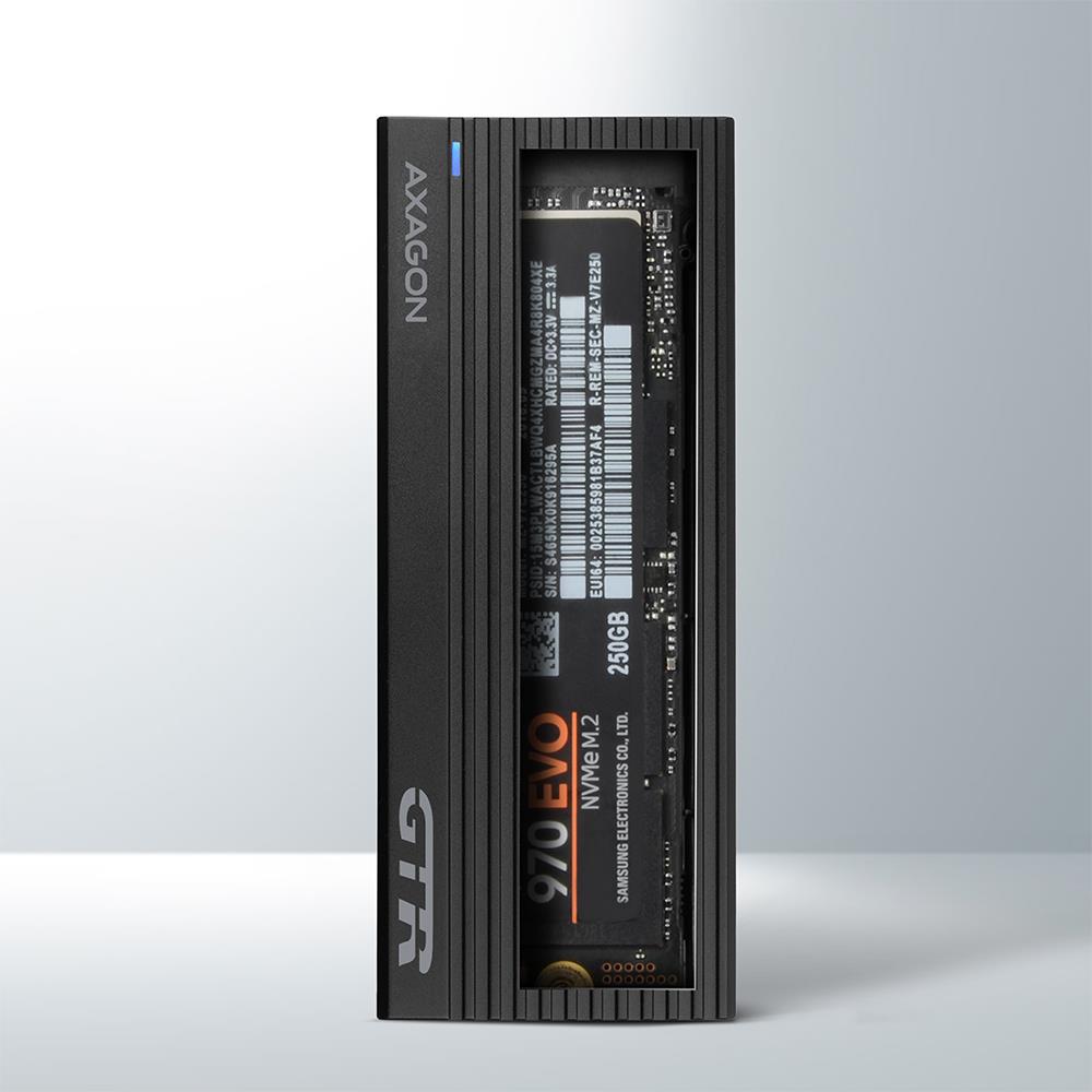 SSD ACC ENCLOSURE M.2 NVME/USB-C EEM2-GTR AXAGON