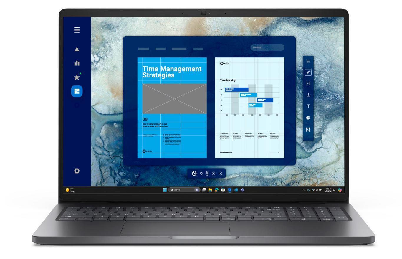 Notebook DELL Pro Pro 16 (PC16250) CPU Core 3 100U 1200 MHz 16" RAM 8GB DDR5 5600 MHz SSD 512GB Intel graphics Integrated ENG Windows 11 Pro 1.94 kg BTO002_PC16250_EMEA