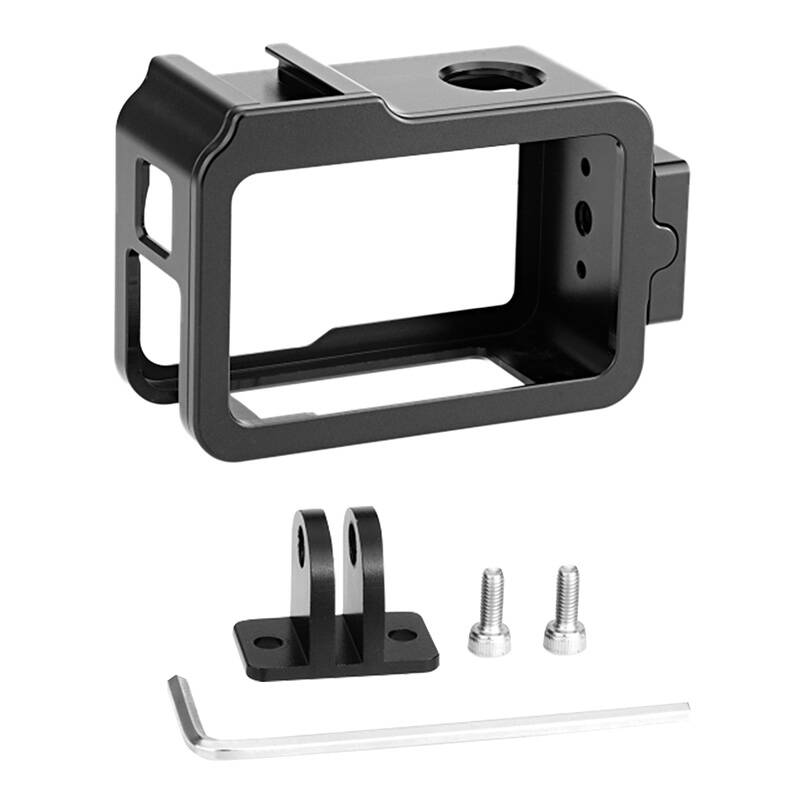 Metal Cage with Cold Shoe PULUZ for DJI Osmo Action 4/3 - Image 1