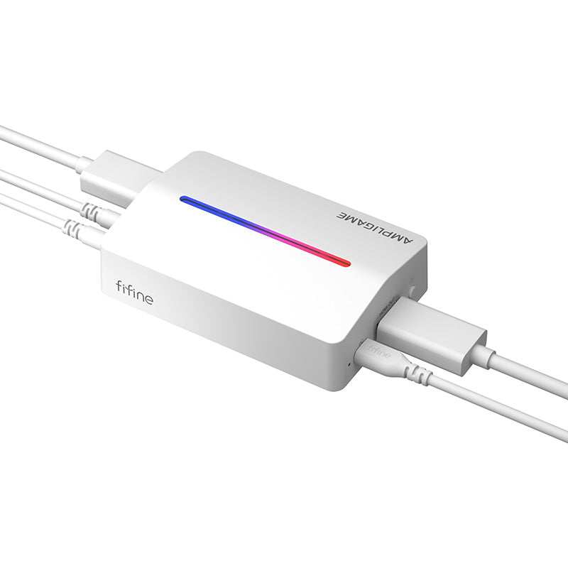 Fifine V3W, HDMI to USB-A capture card (white) - Image 3